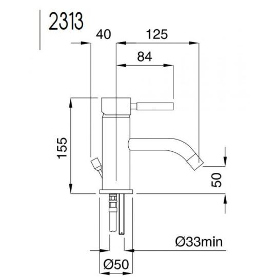 bugnatese 2313 kobuk krom fekete feher nikkel egykaros modern design minimal mosdo csap csaptelep furdo furdoszoba csap csaptelep mosdo tervezes.JPG